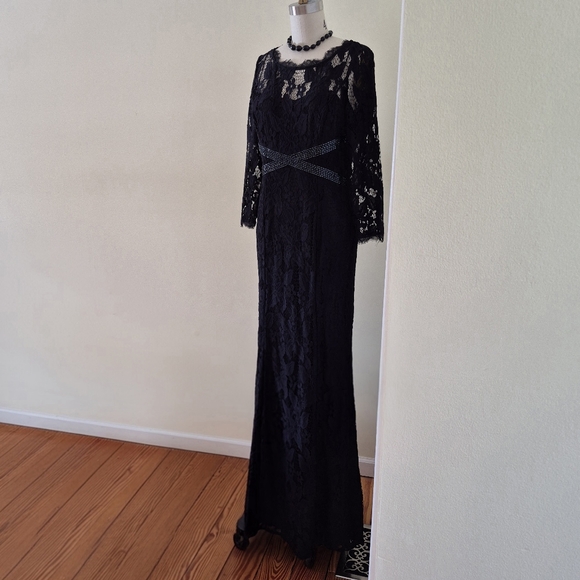 Adrianna Papell Midnight Lace Long Sleeve Dress Adrianna Papell Midnight Lace Long Sleeve Dress